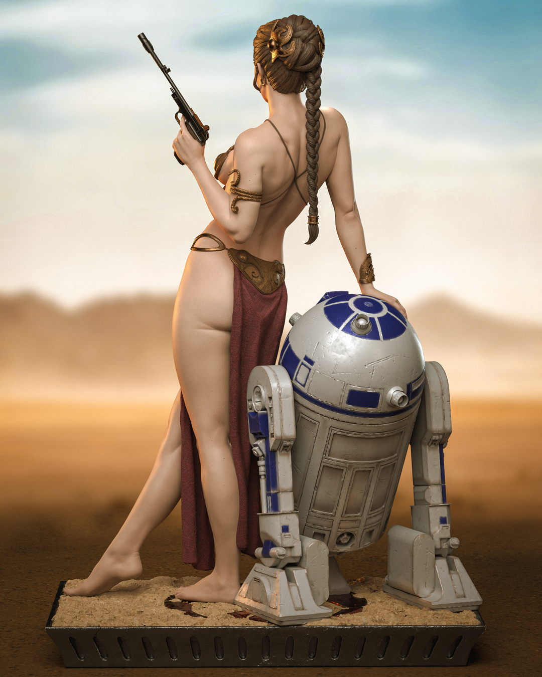 Princess Leia Star Wars Resin Art - MTO (Design by CA3D)