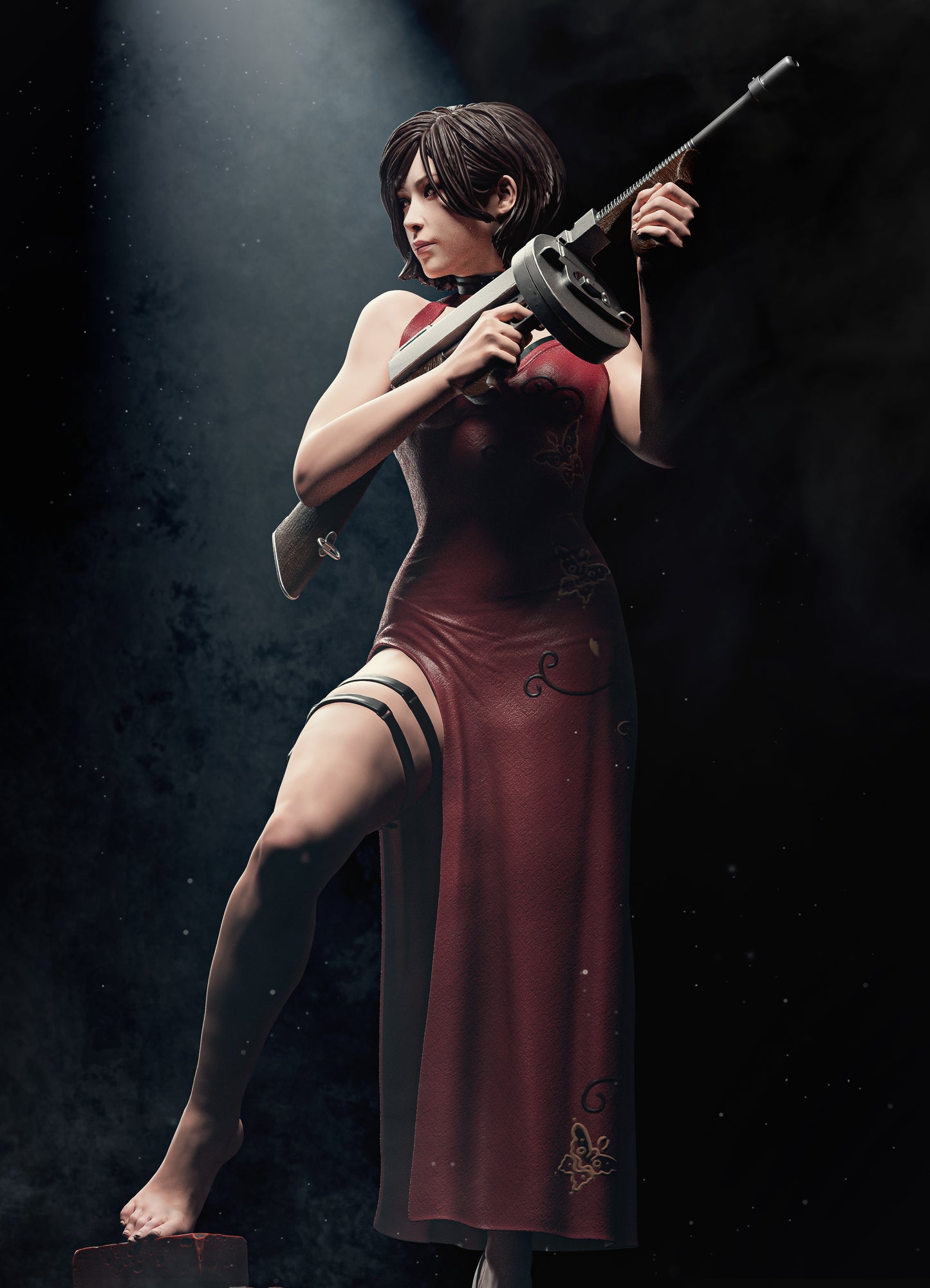 Ada Wong Resident Evil Resin Art - MTO (Design by CA3D)