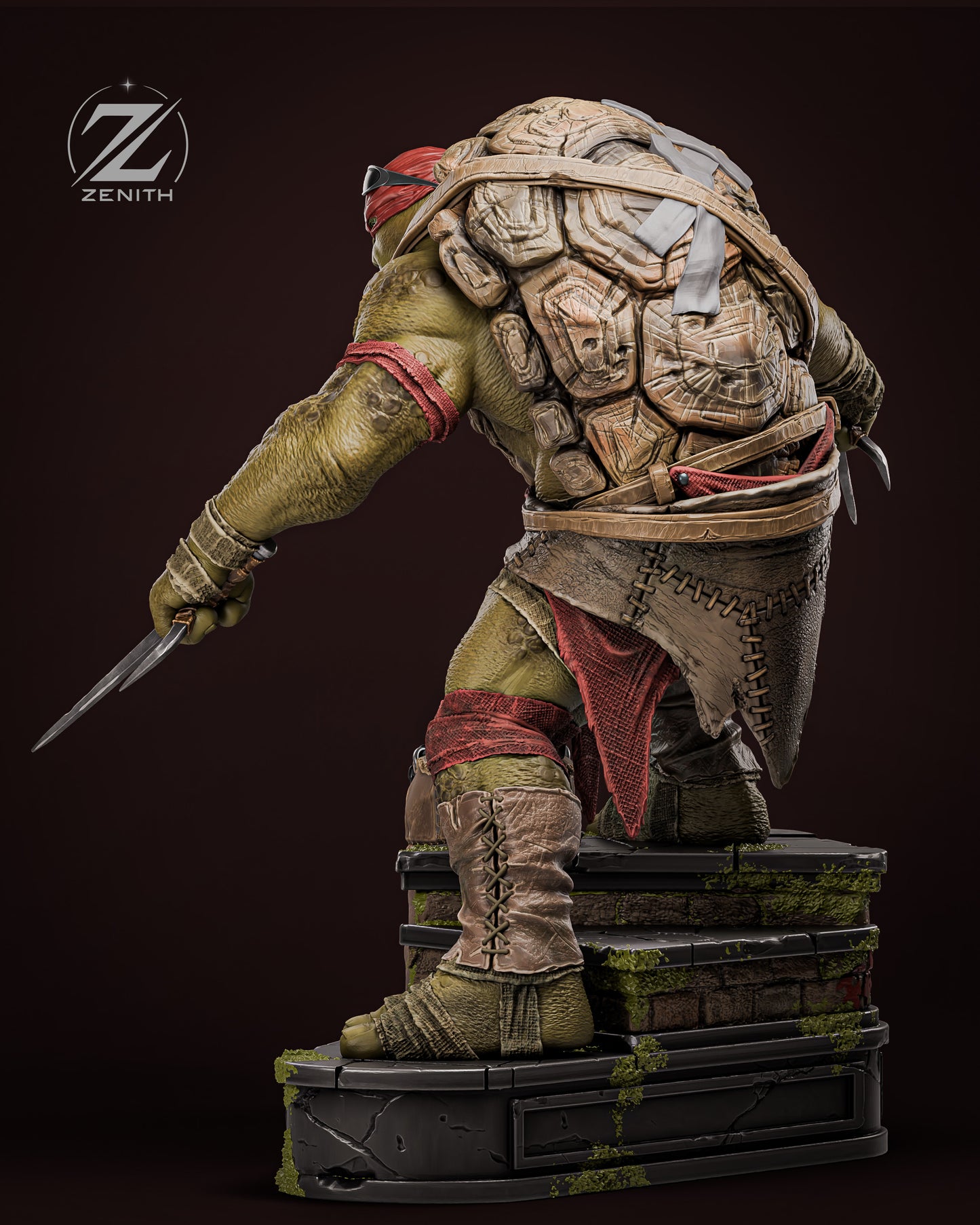 Raphael TMNT Resin Art (Design by Zenith)