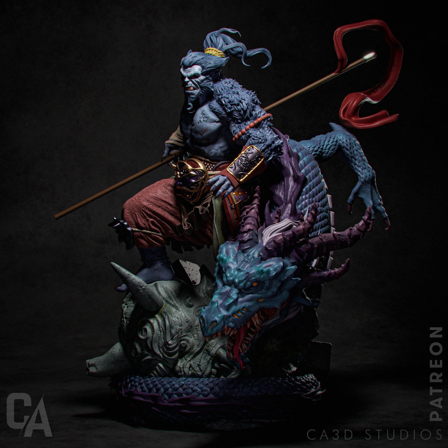 Beast Samurai Collectible Resin Fan Art Pro Painted - MTO