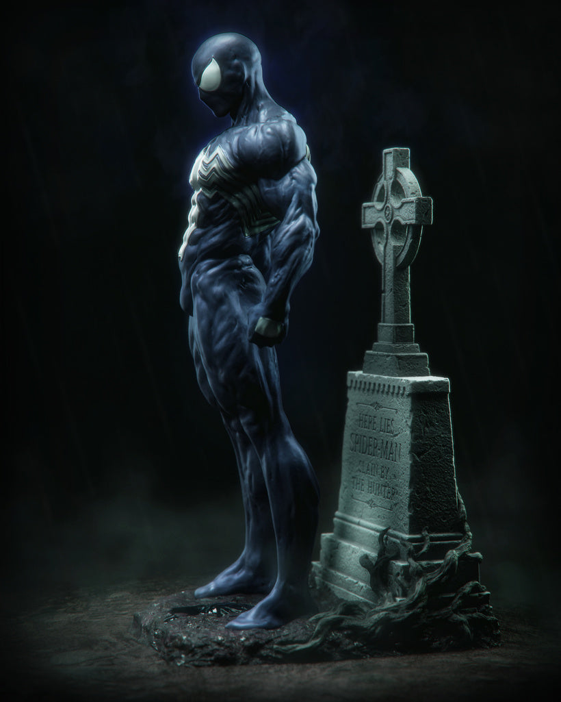 Symbiote Spiderman Resin Art (Design by CA3D)