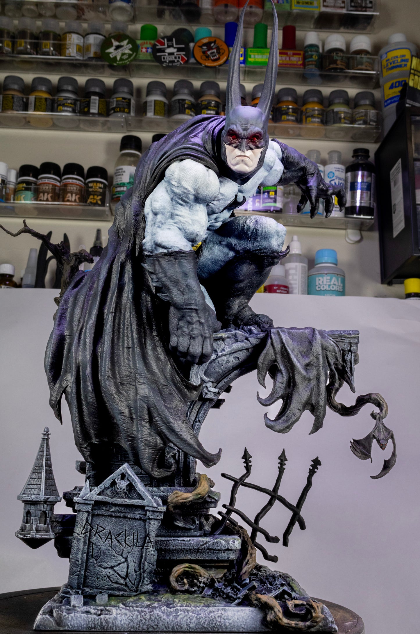 Vampire Batman Resin Fan Art Pro Painted - MTO (CA3D)