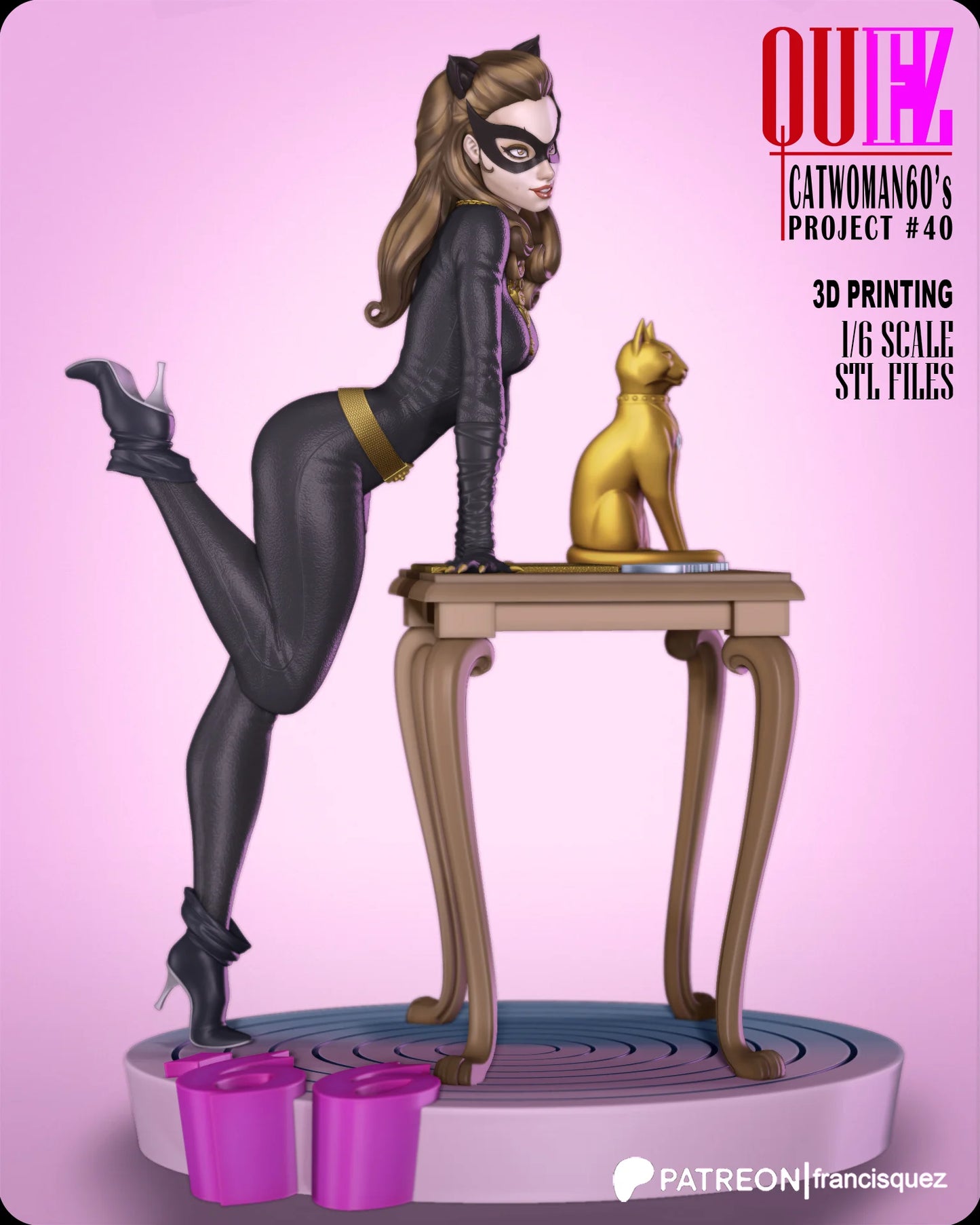 Catwoman Resin Fan Art - MTO (Quez)