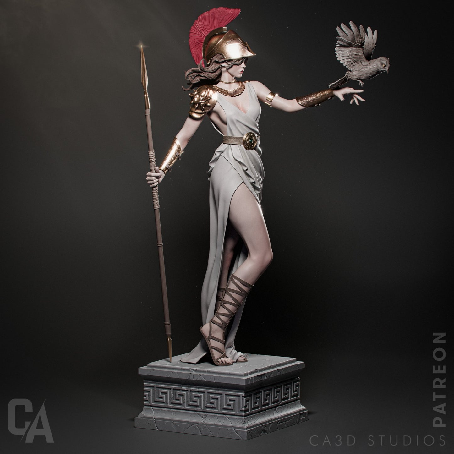 Athena Resin Fan Art - MTO