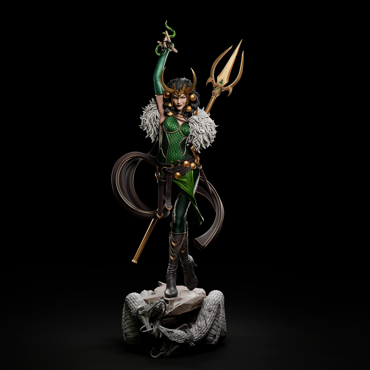 Lady Loki Collectible Resin Fan Art Pro Painted - MTO