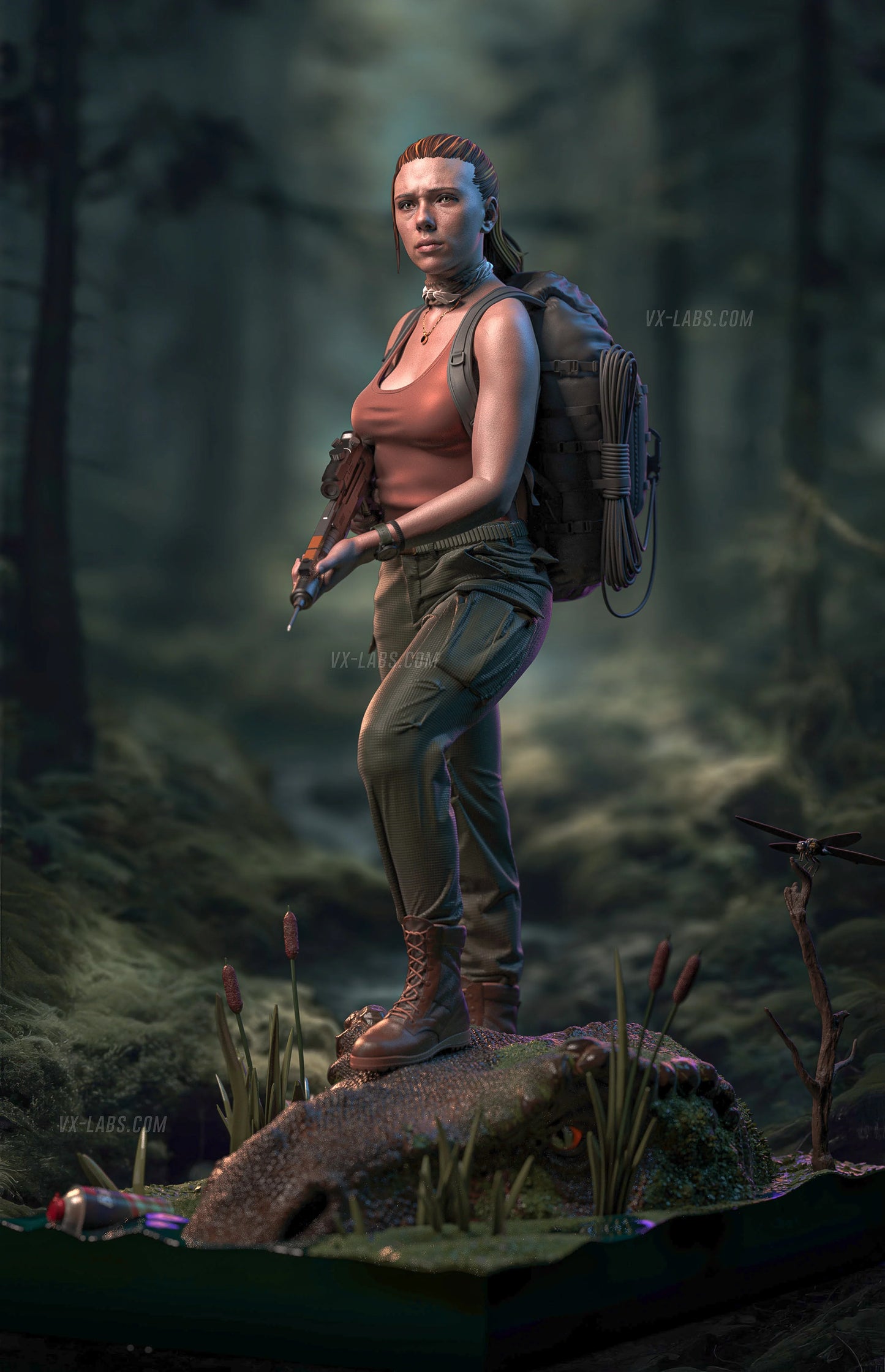 Zora Bennet Jurassic World Resin Art (Designed by VXLabs)
