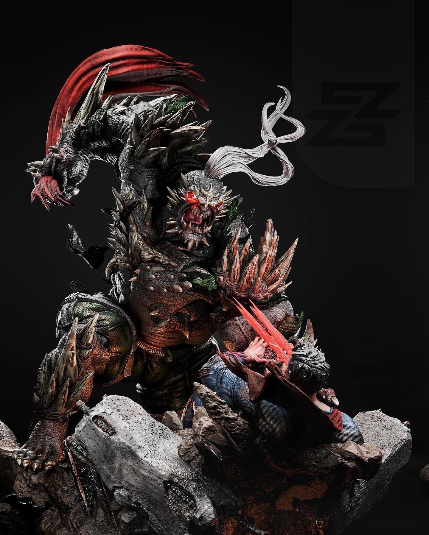 Doomsday Resin Sculpture Fan Art Pro Painted - MTO ZEZ