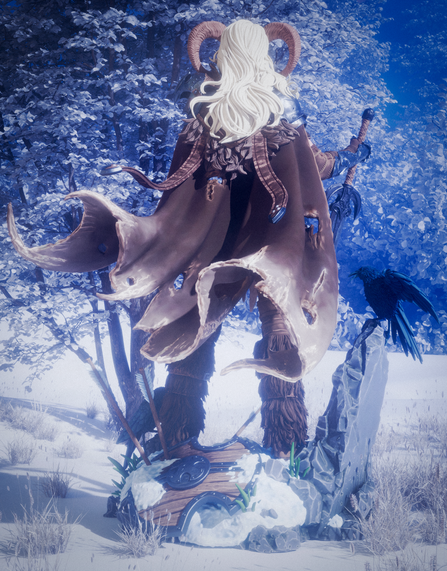 Warrior of the North Resin Art (Design by CA3D)