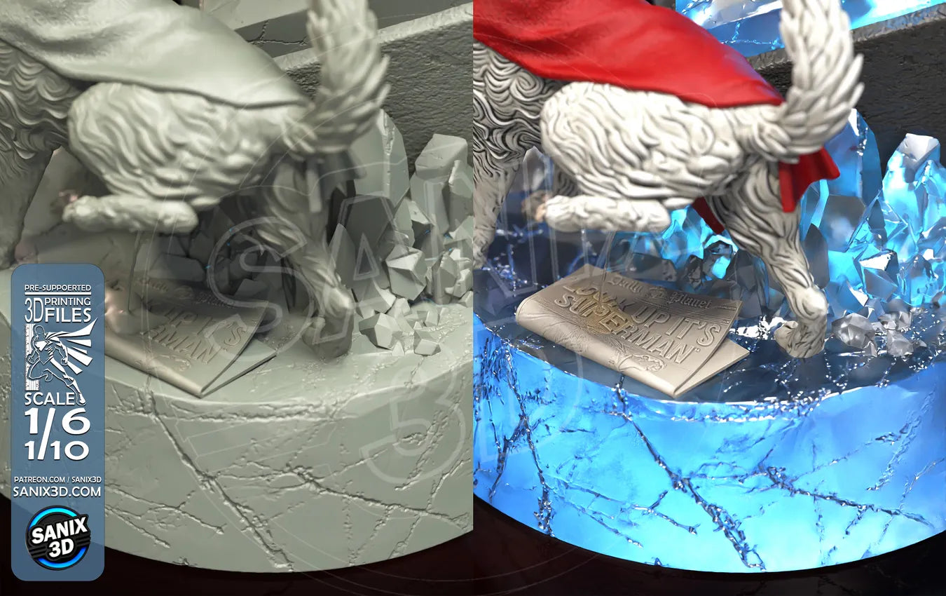 Supergirl Resin Fan Art Pro Painted - MTO (Design by Sanix3D)