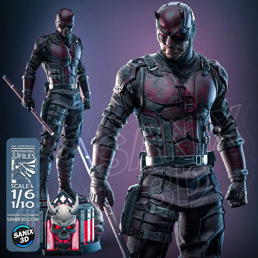 Daredevil Resin Art (Design by Sanix3D)