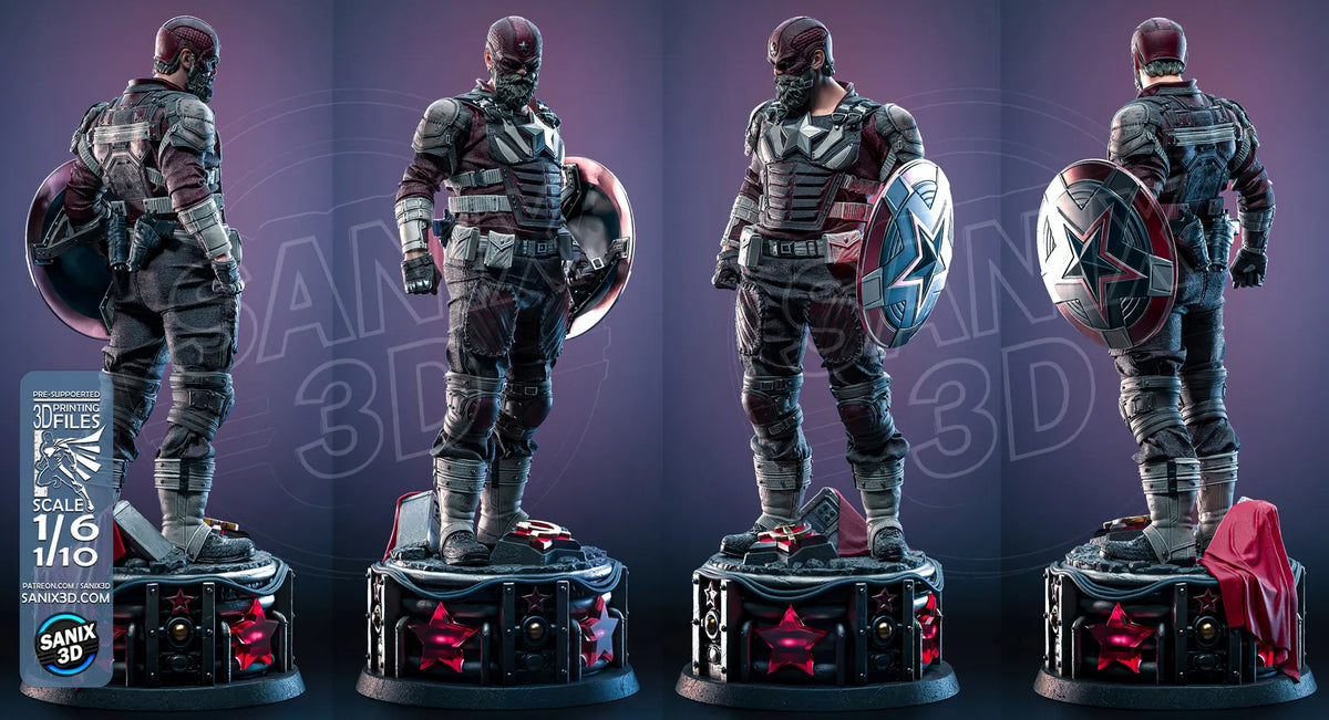 Red Guardian Resin Art (Design by Sanix3D)