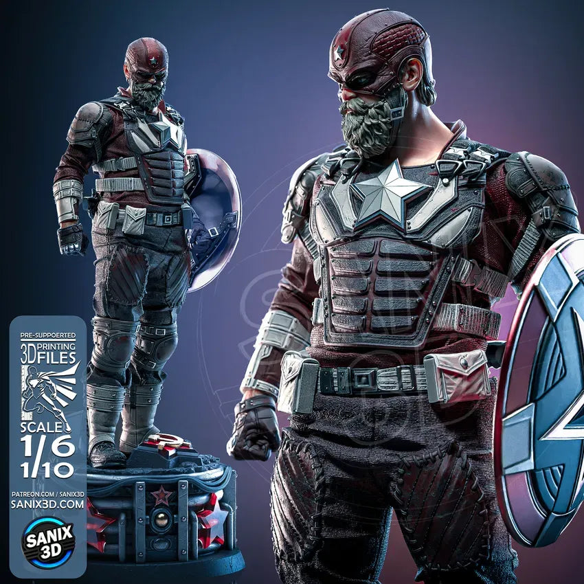 Red Guardian Resin Art (Design by Sanix3D)