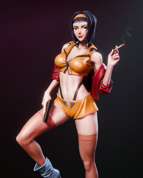 Faye Valentine Resin Art - MTO (Design by CA3D)