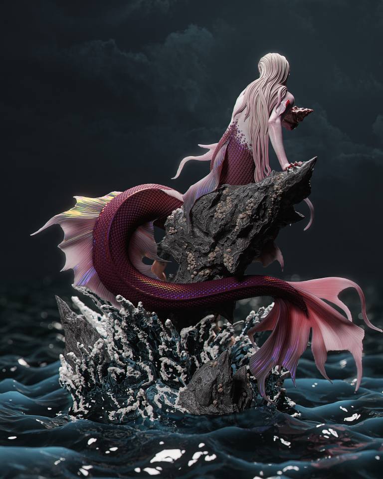 Mermaid Resin Art - MTO (Design by CA3D)