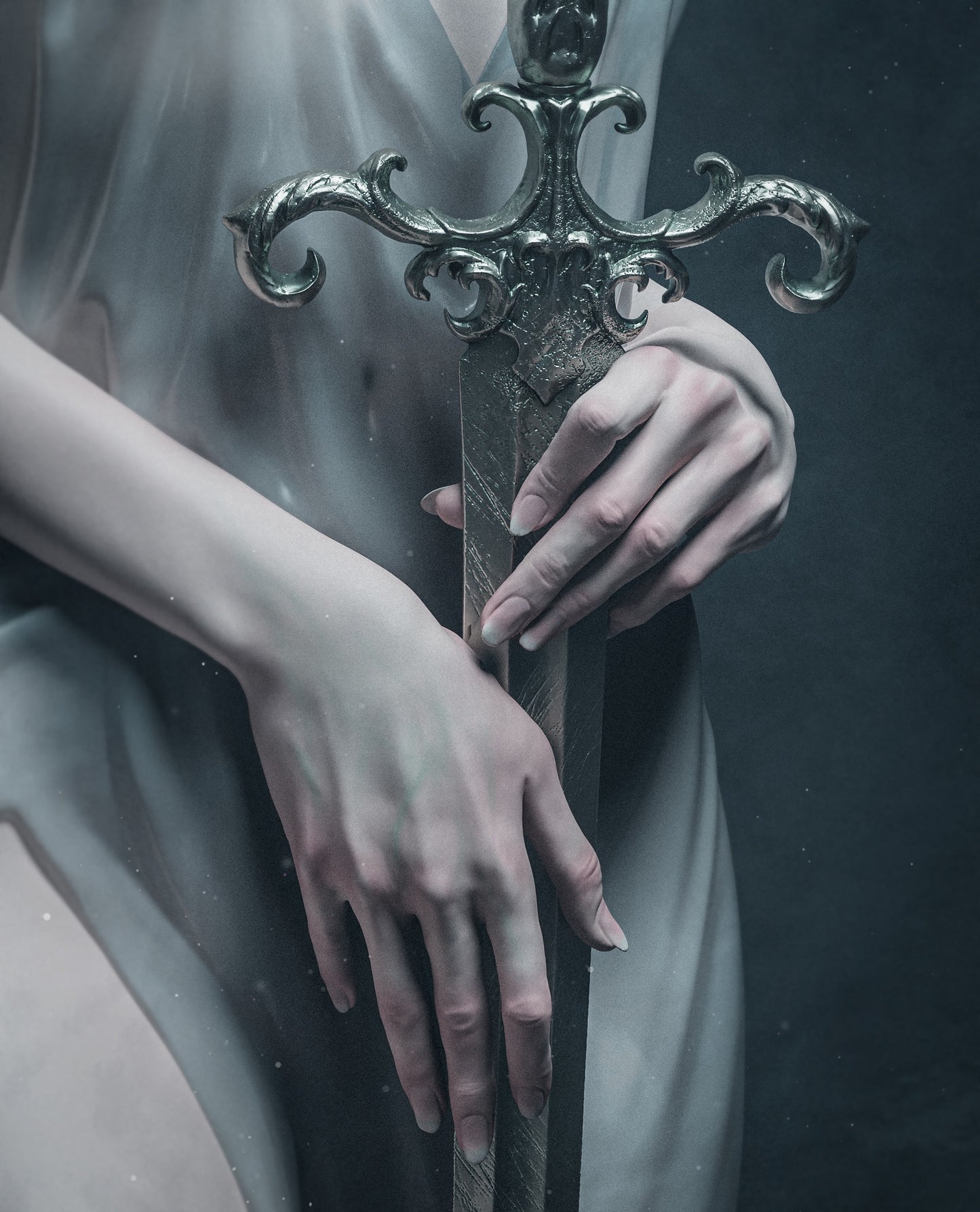 Lady of the Lake - Arthurian Legend Resin Art - MTO (Design by CA3D)