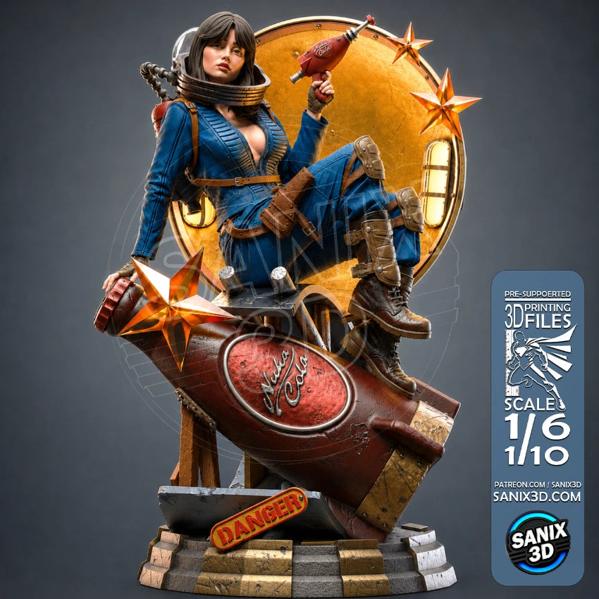 Lucy Nuka Girl Resin Art (Design by Sanix3D)