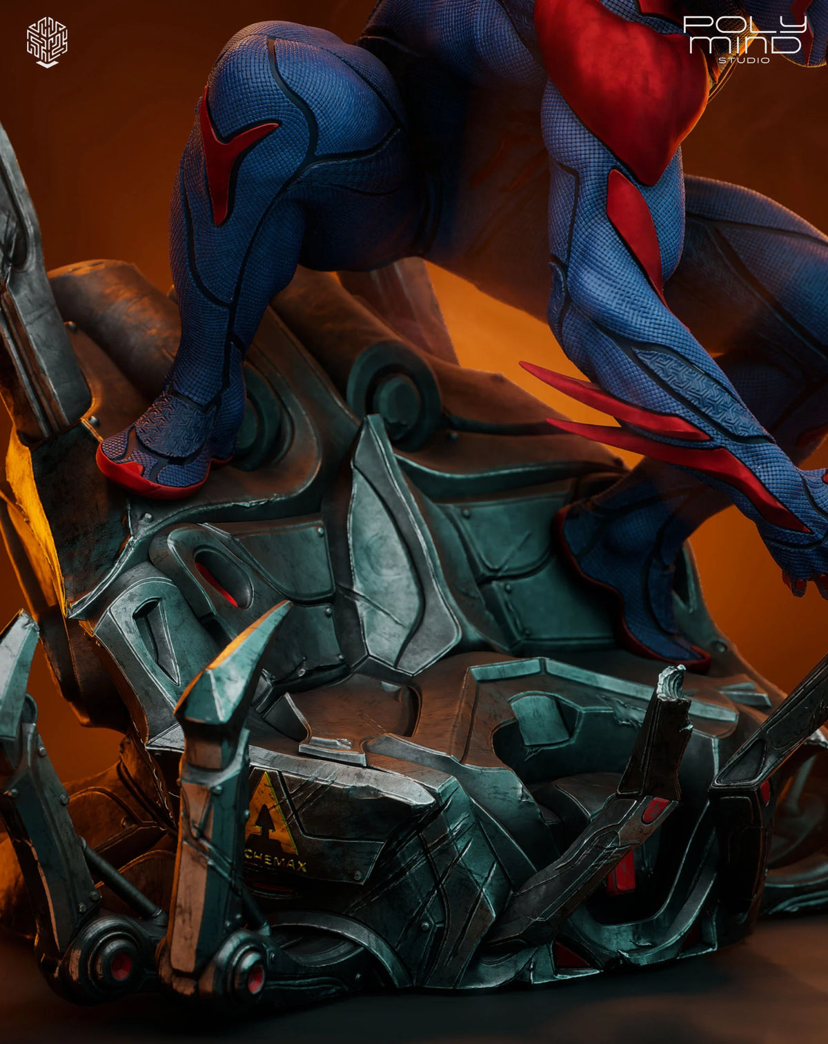 Spiderman 2099 Resin Art (PolyMind Version)