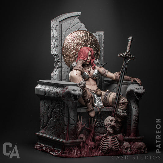 Red Sonya Collectible Resin Fan Art Pro Painted - MTO