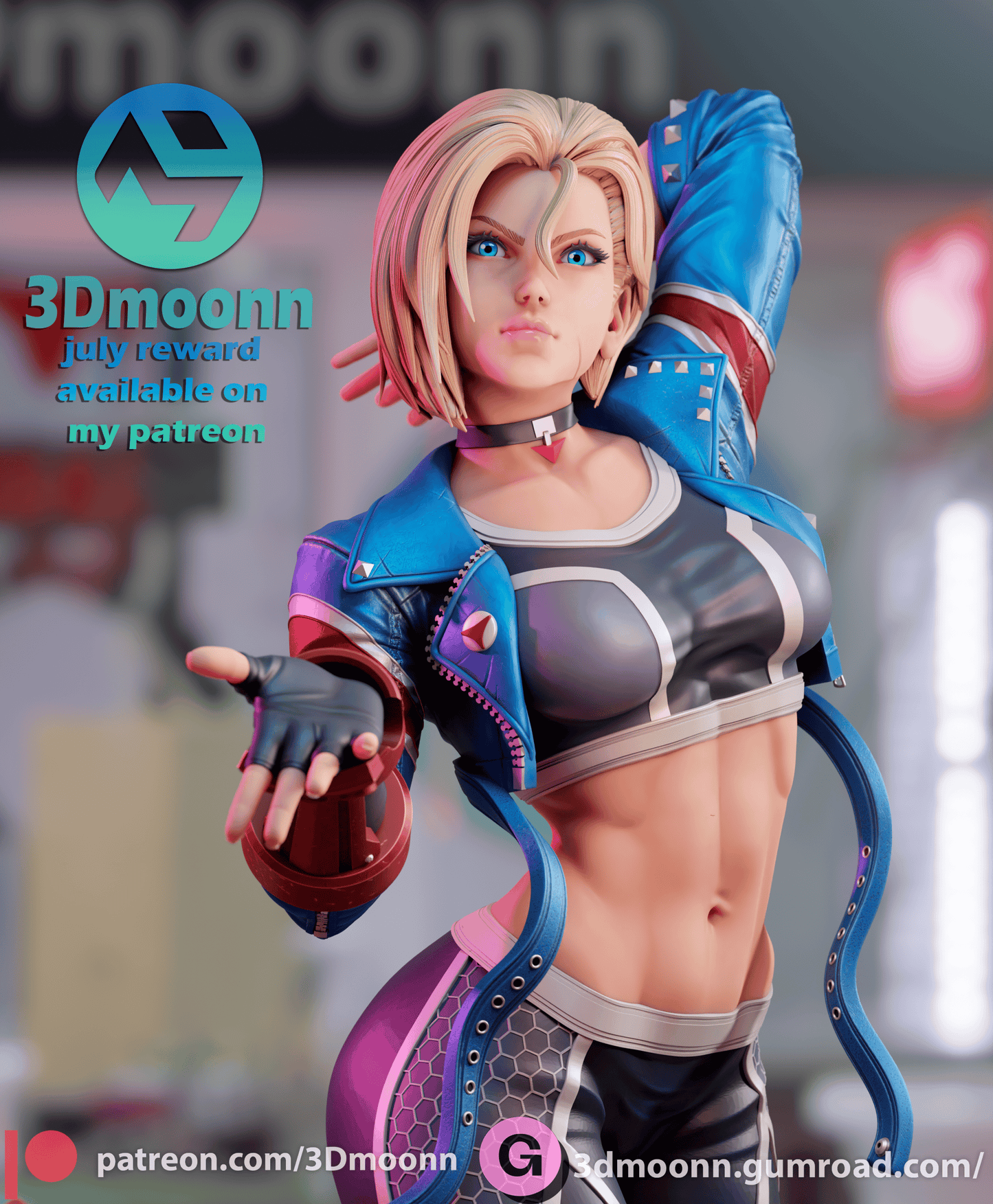 Cammy Resin Fan Art Sculpture 3DMoonn