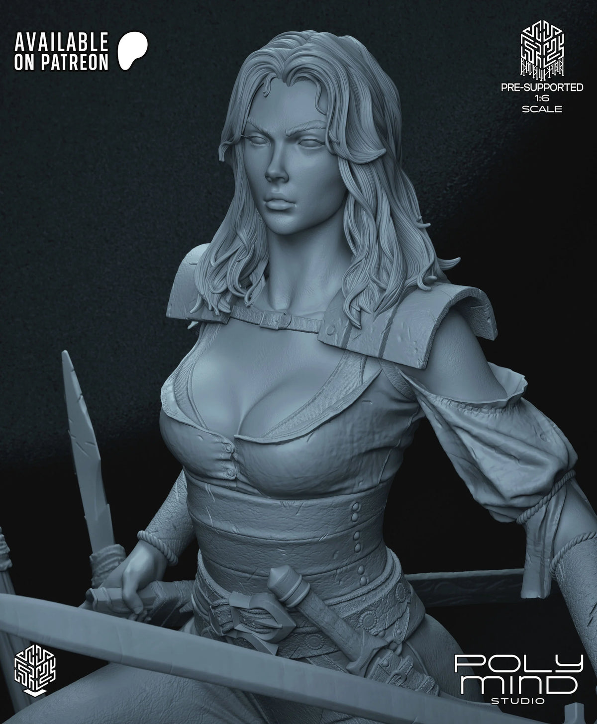 Valeria Conan the Barbarian Resin Art (PolyMind Version)
