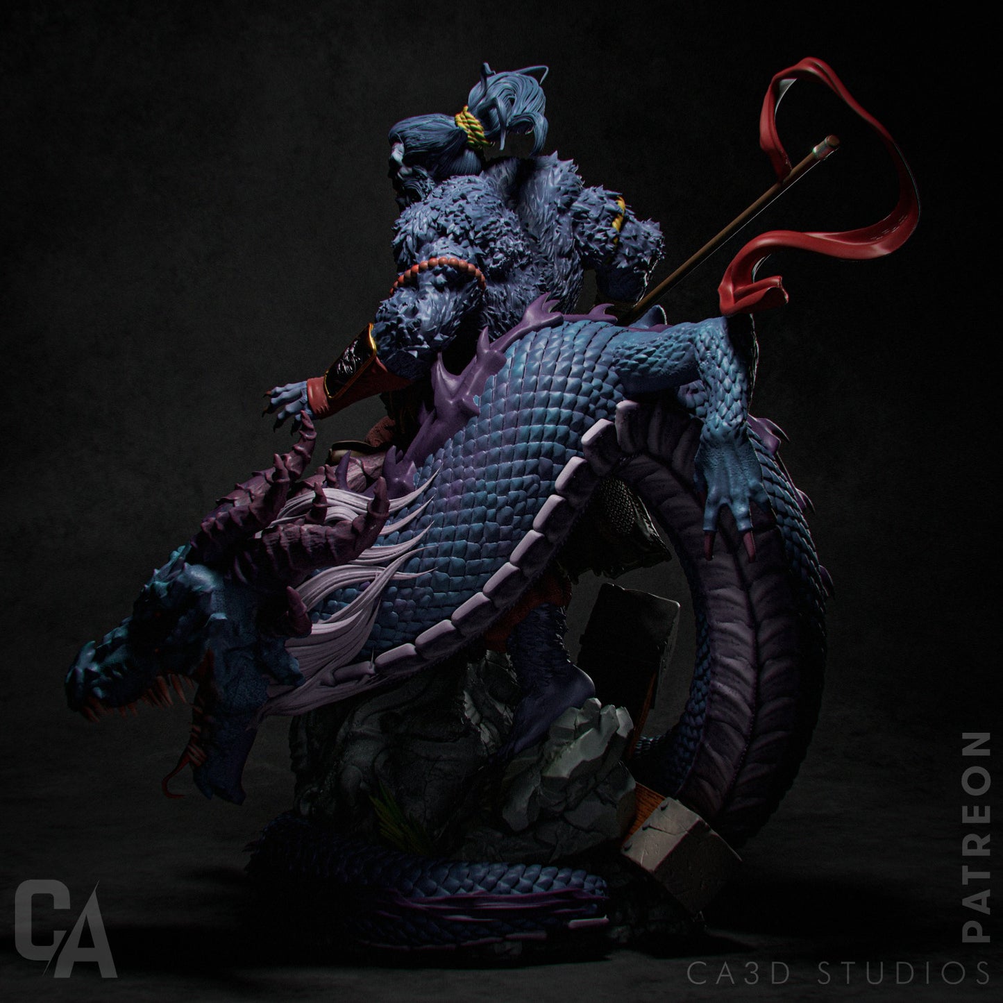 Beast Samurai Collectible Resin Fan Art Pro Painted - MTO