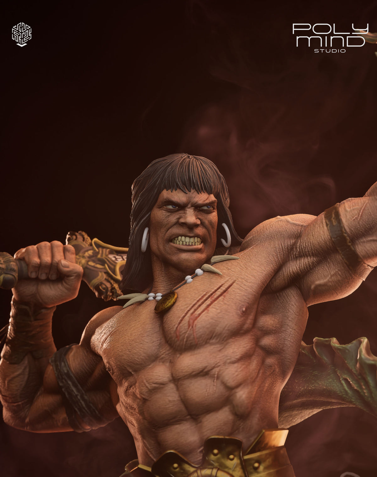 Conan the Barbarian Resin Art (PolyMind Version)