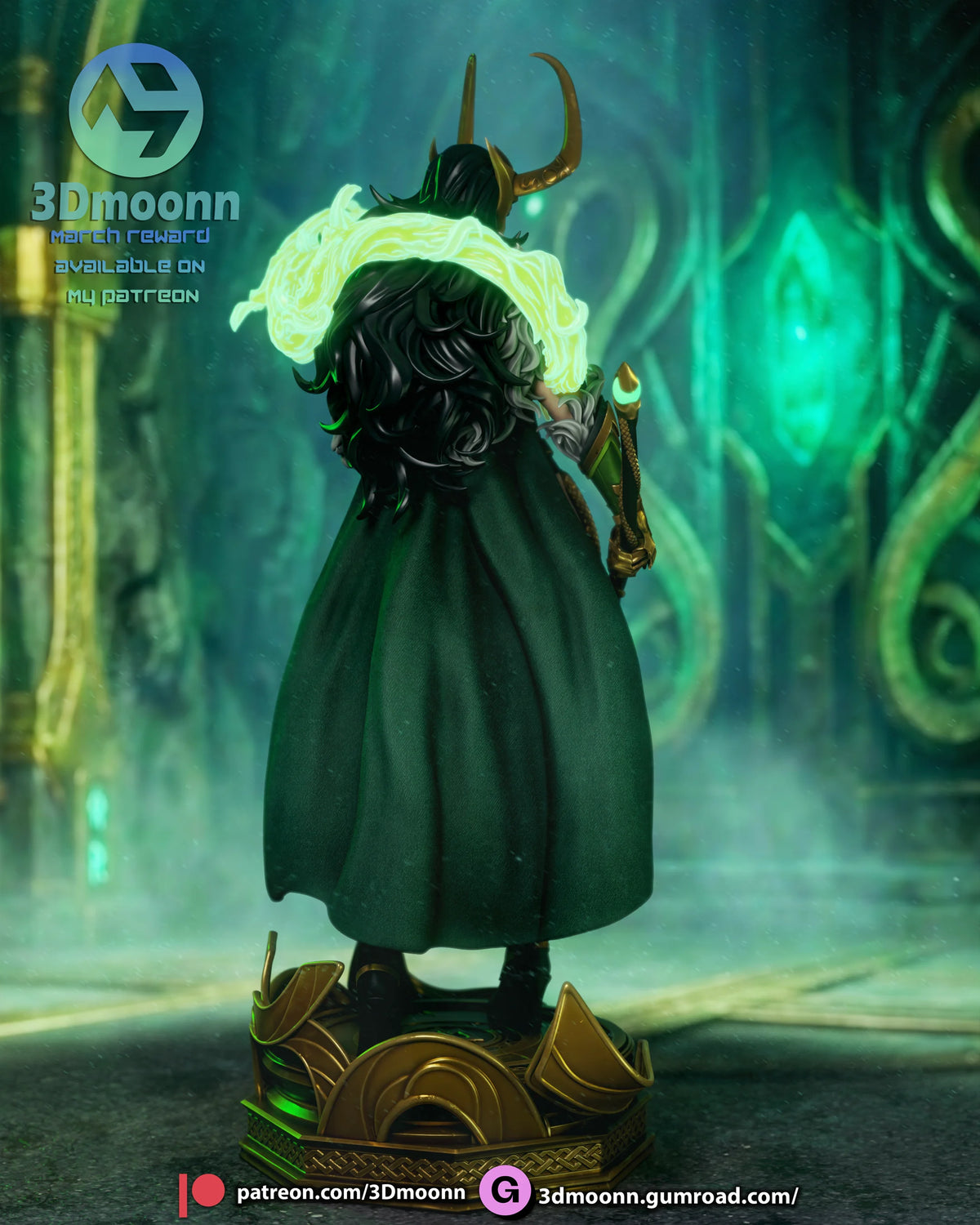 Lady Loki Resin Sculpture Fan Art - MTO (3DMoonn)