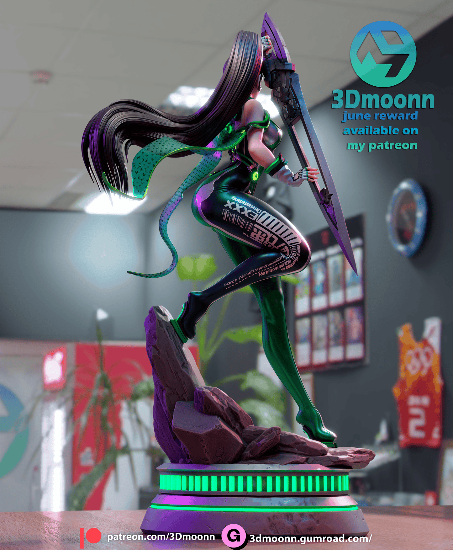 Eve Resin Fan Art Sculpture 3DMoonn