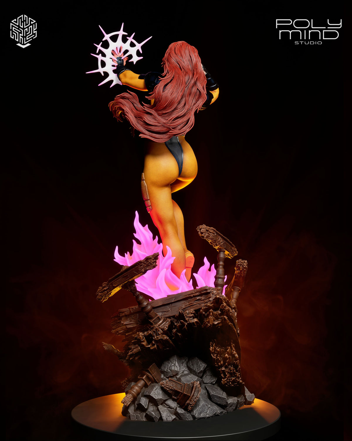 Jean Grey Resin Art (PolyMind Version)