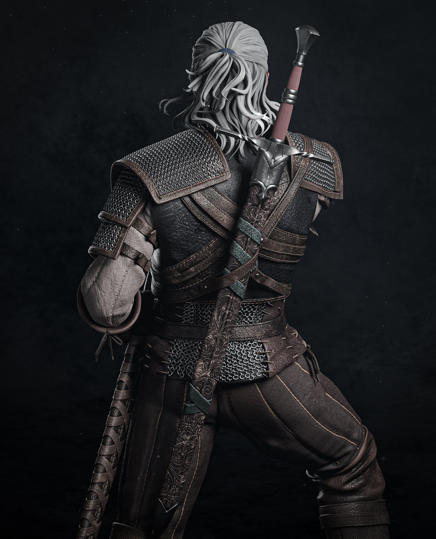 Geralt of Rivia - The Witcher -  Resin Art - MTO (Design by CA3D)
