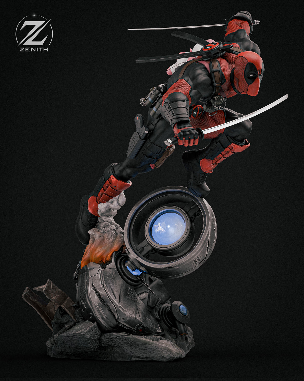 Deadpool Resin Art (Design by Zenith)