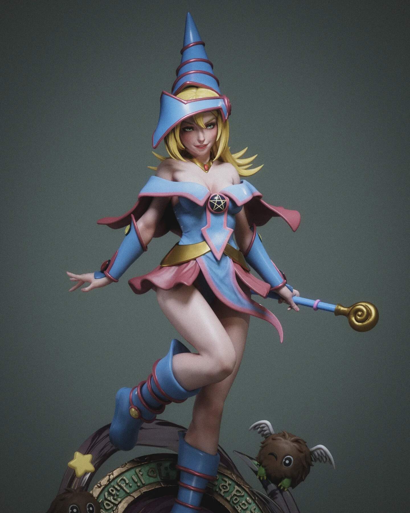 Dark Magician Girl Resin Art (Design by Abe3D)