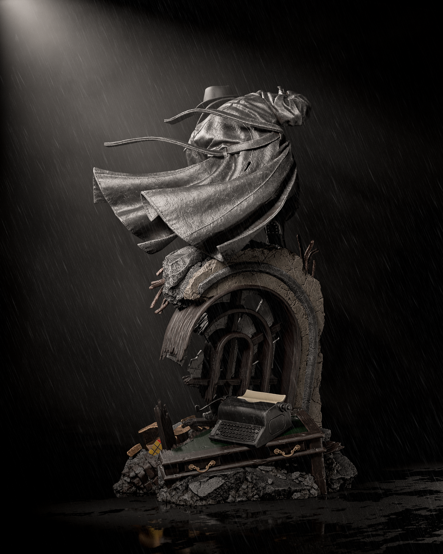 Spider Man Noir Resin Art - MTO (Design by CA3D)