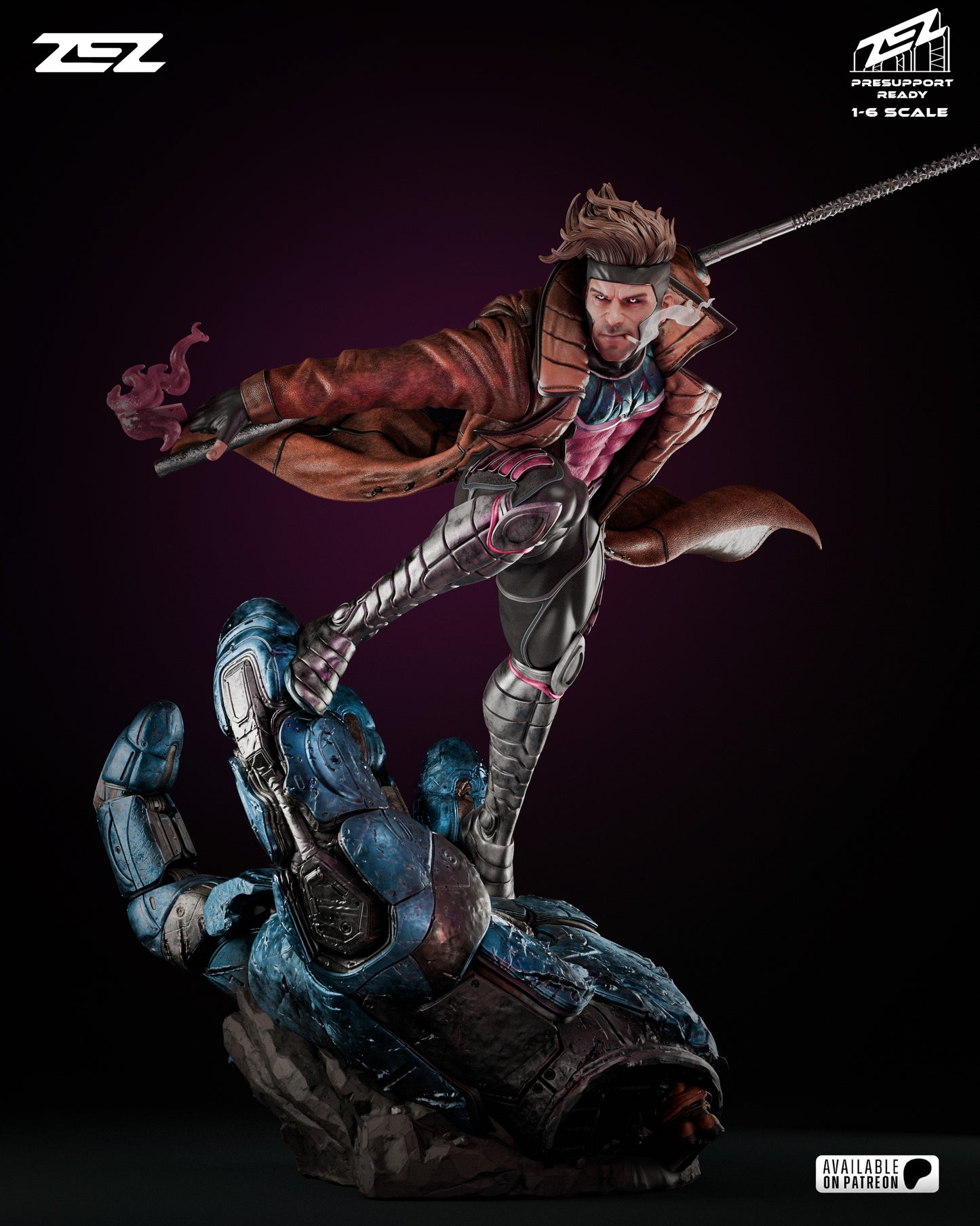 Gambit Resin Sculpture Fan Art - MTO (ZEZ)