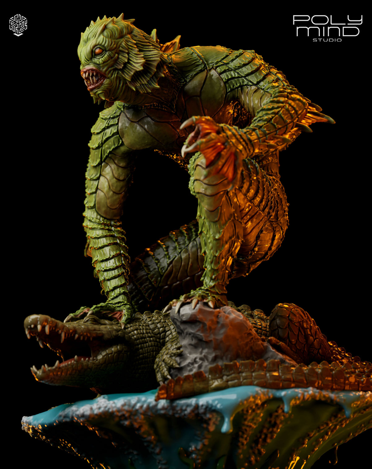 Creature from the Black Lagoon Resin Art (PolyMind Version)