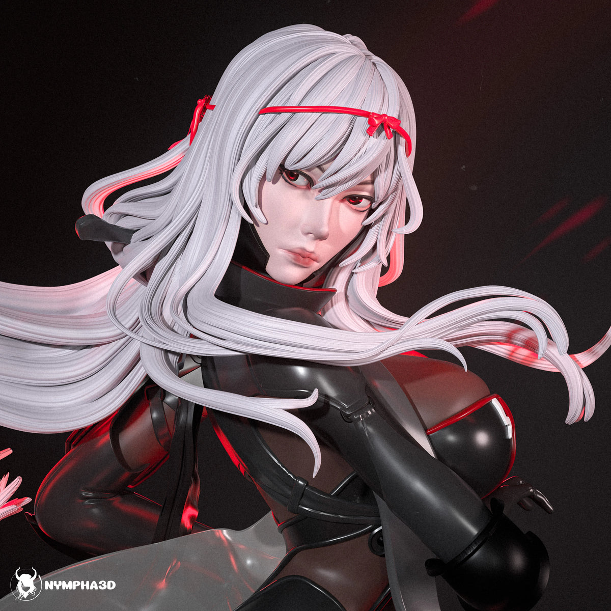 Scarlet Black Shadow Resin Art (Nympha3D)