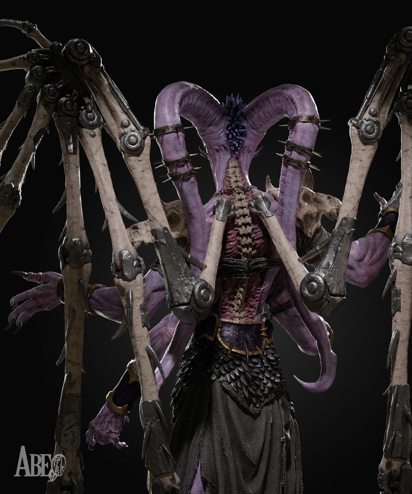 Ninefold Sorcerer Resin Art (Design by Abe3D)