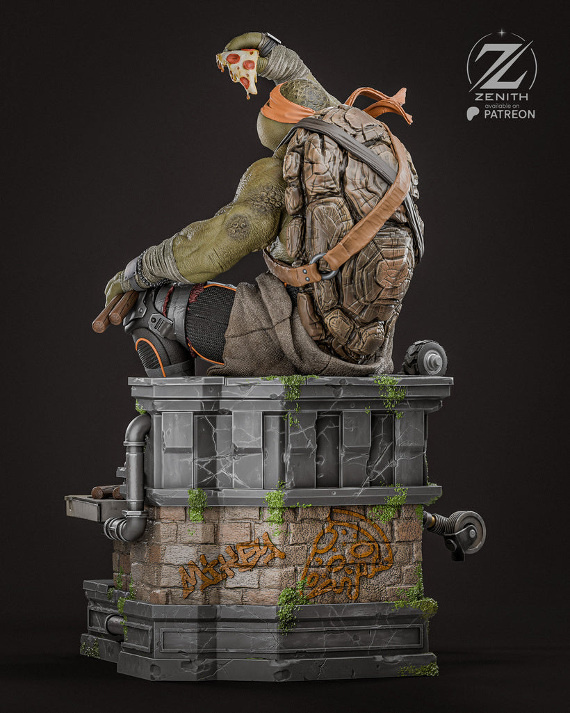 Michelangelo Resin Fan Art MTO (Design by Zenith)