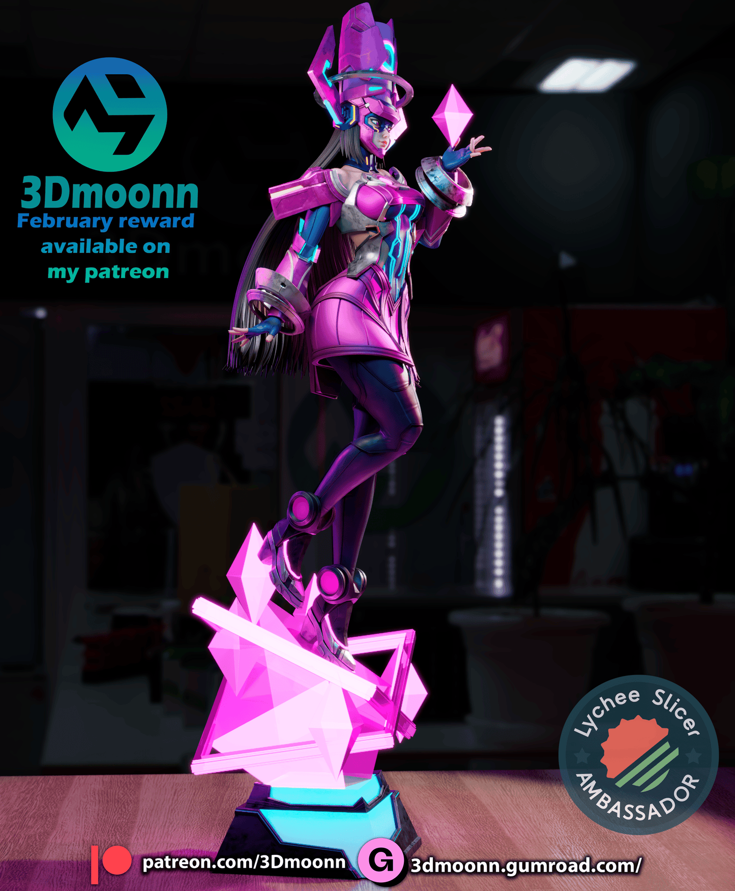 Galacta Resin Fan Art Sculpture (3DM)