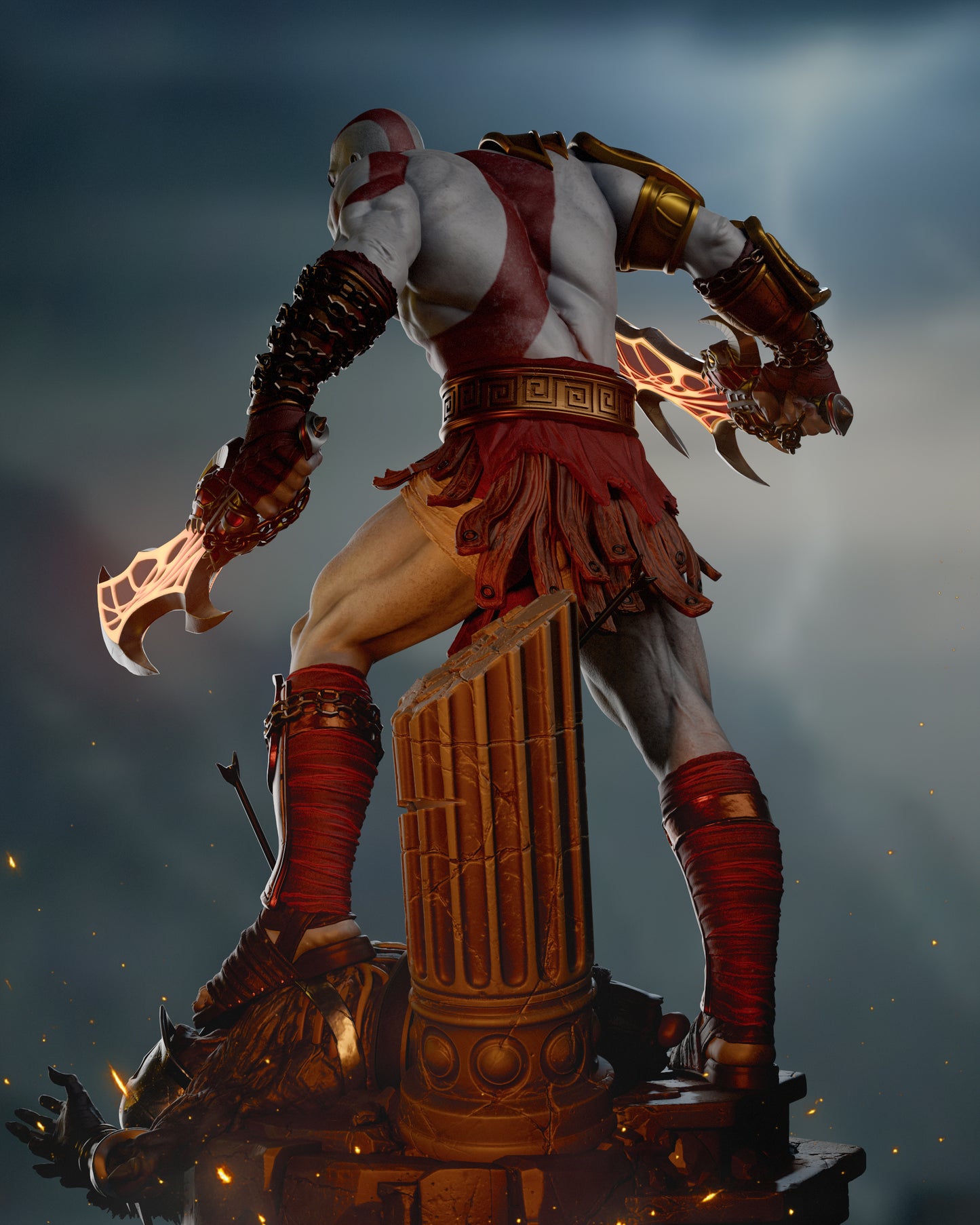 Kratos Resin Art - MTO (Design by CA3D)