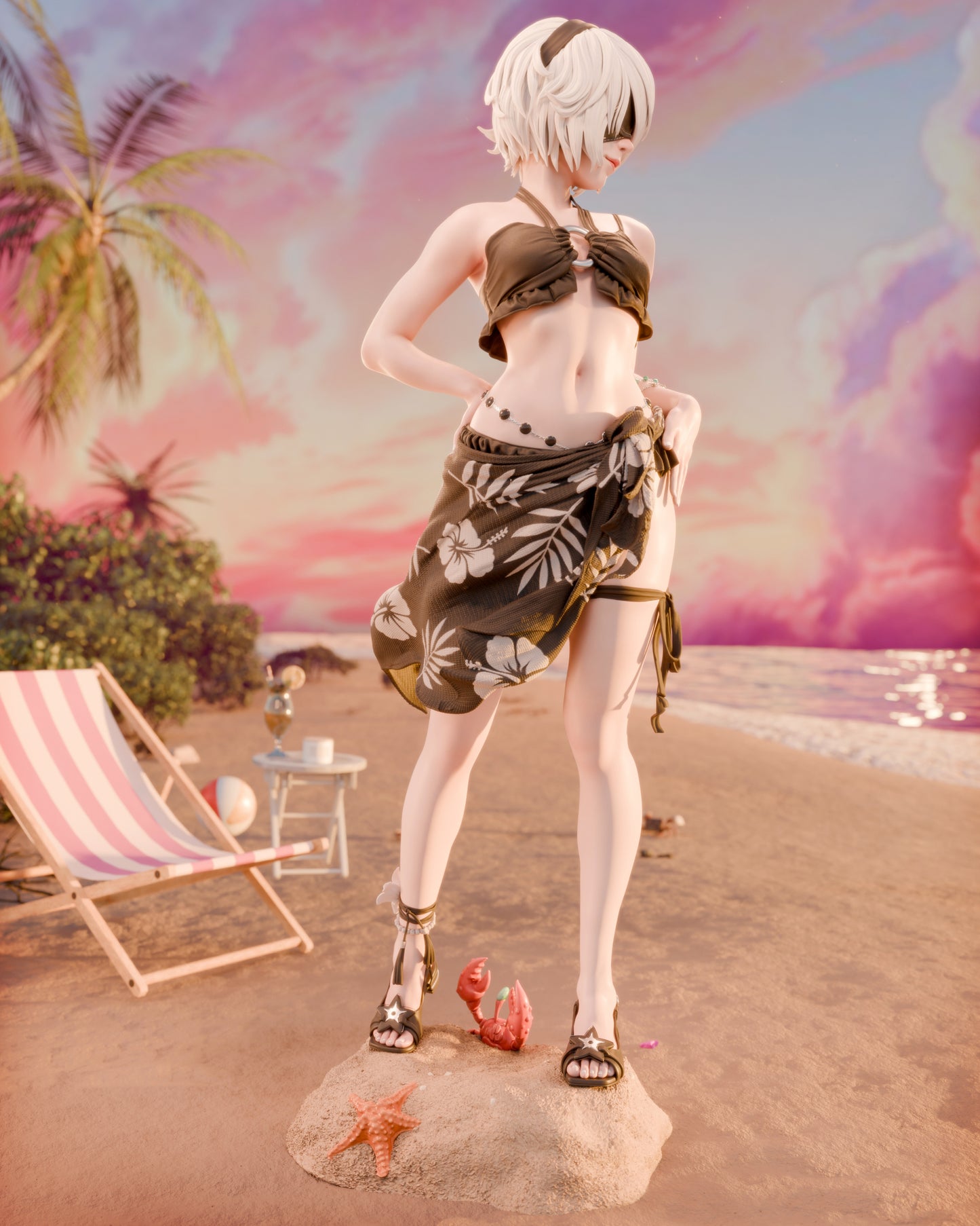 2B Swimsuit Edition Resin Art (Design by CA3D)