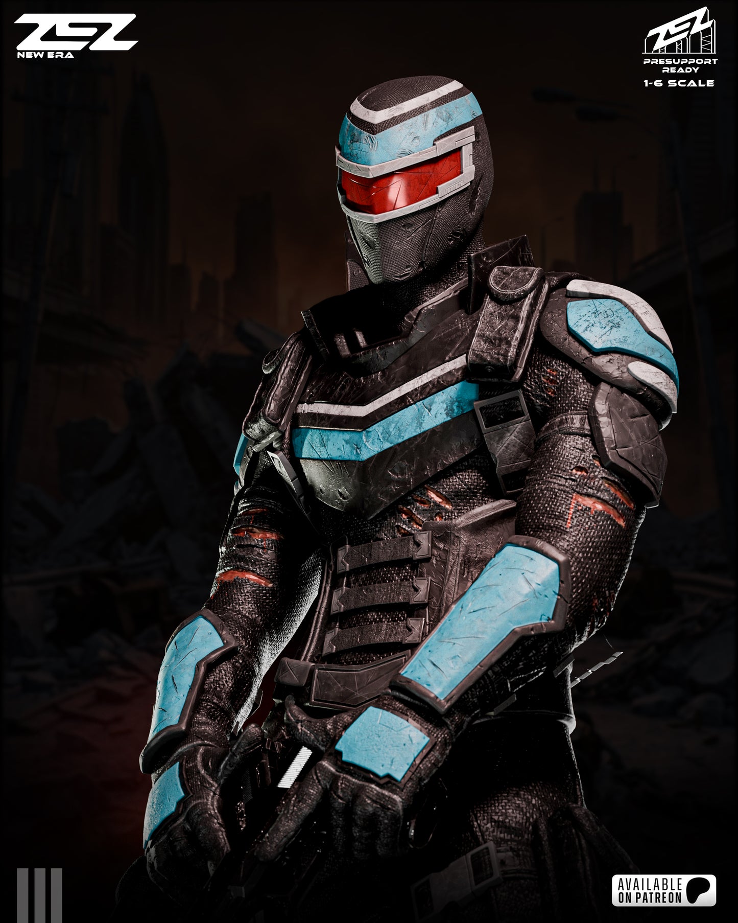 Vigilante Resin Art (Design by ZEZ Studios)