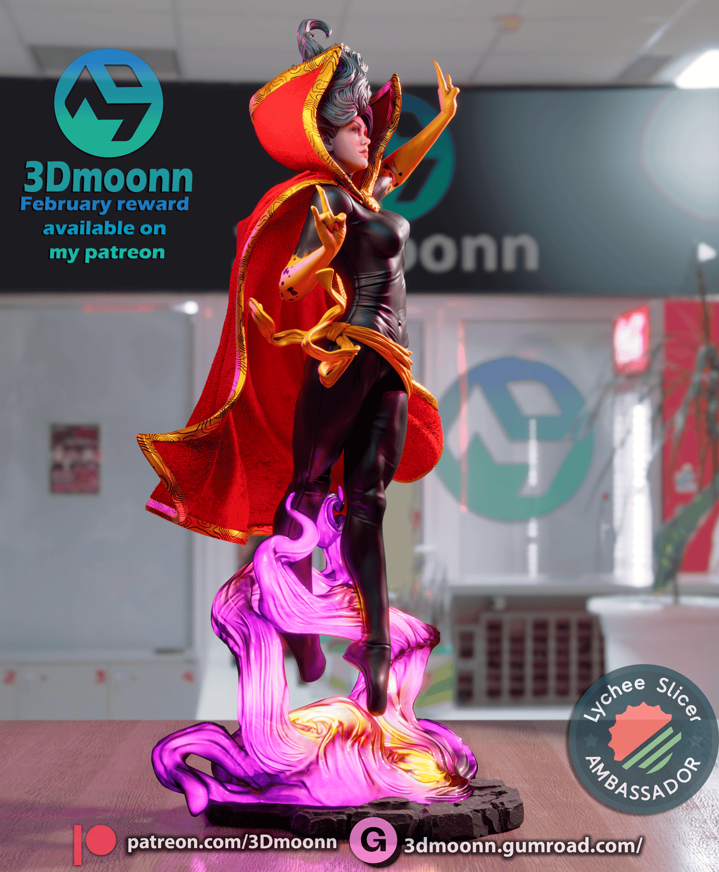 Sorceress Resin Fan Art Sculpture (3DM)