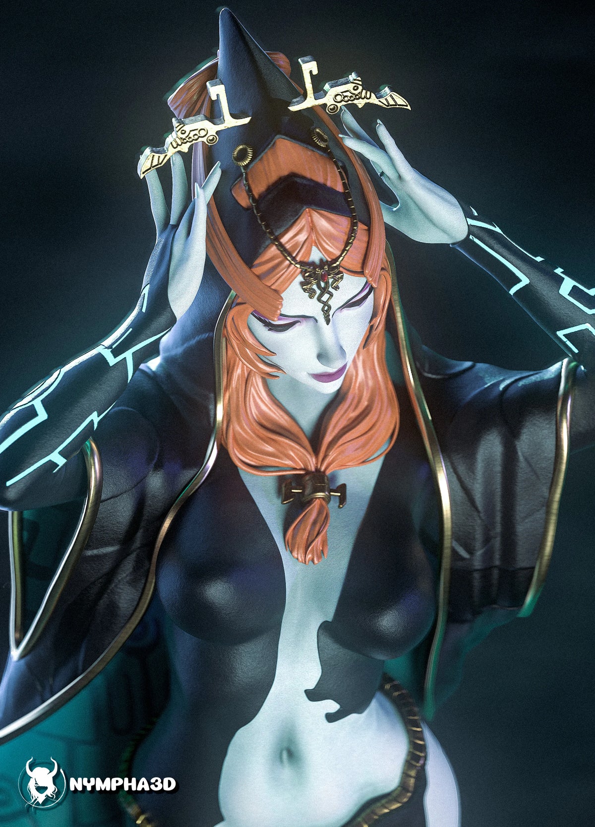 Midna Legend of Zelda Resin Art (Nympha3D)