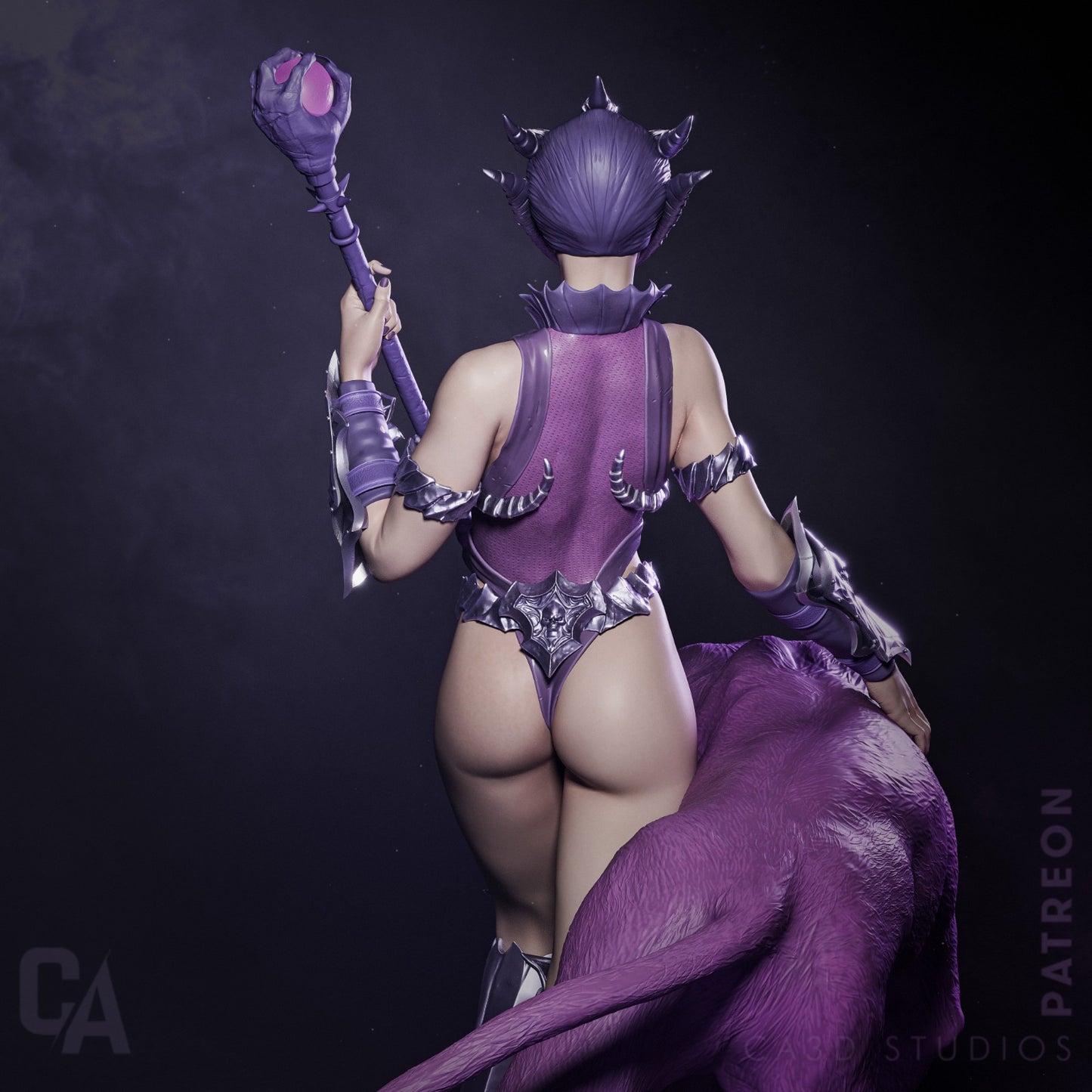 He-Man Evil-Lyn Collectible Resin Fan Art Pro Painted - MTO