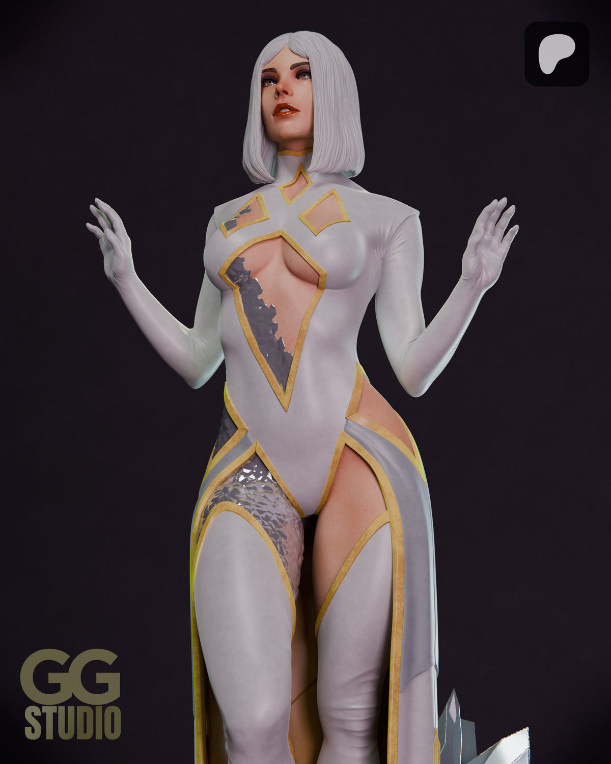 Emma Frost Hellfire Gala Resin Fan Art (Designed by GGStudio)