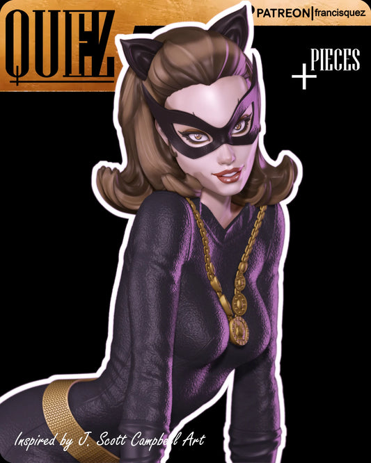 Catwoman Resin Fan Art - MTO (Quez)