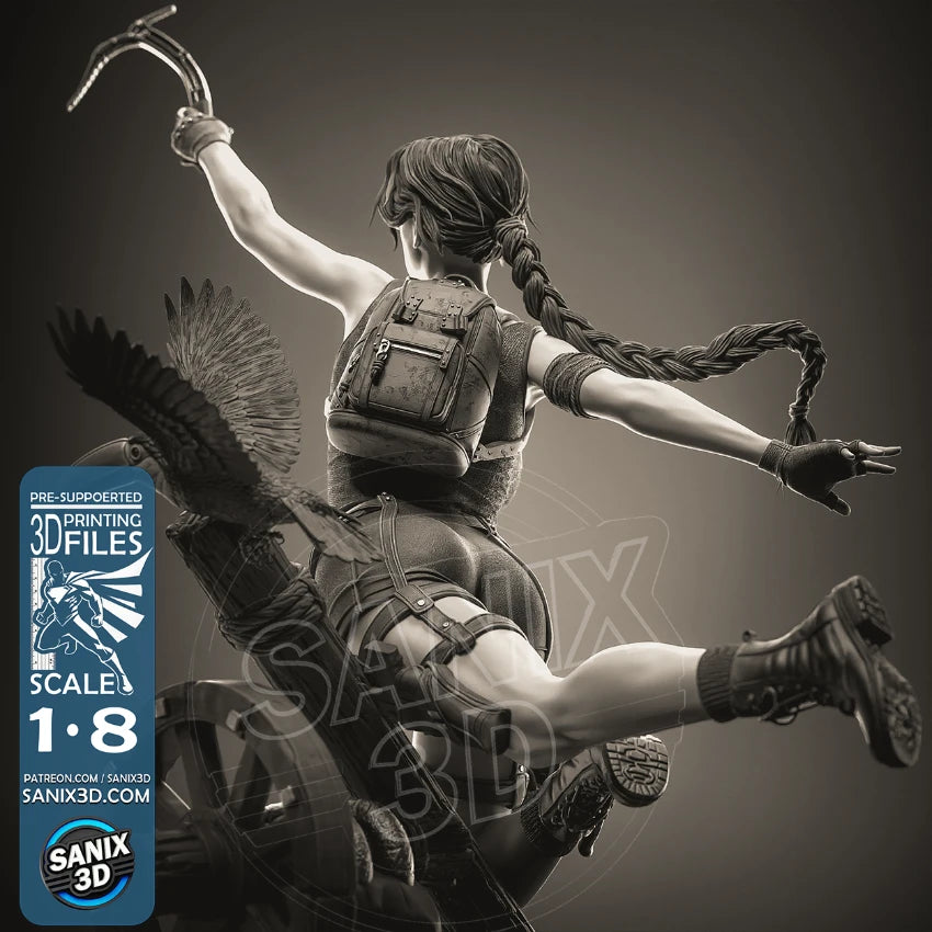 Tomb Raider Legacy of Atlantis Resin Art (Design by Sanix3D)