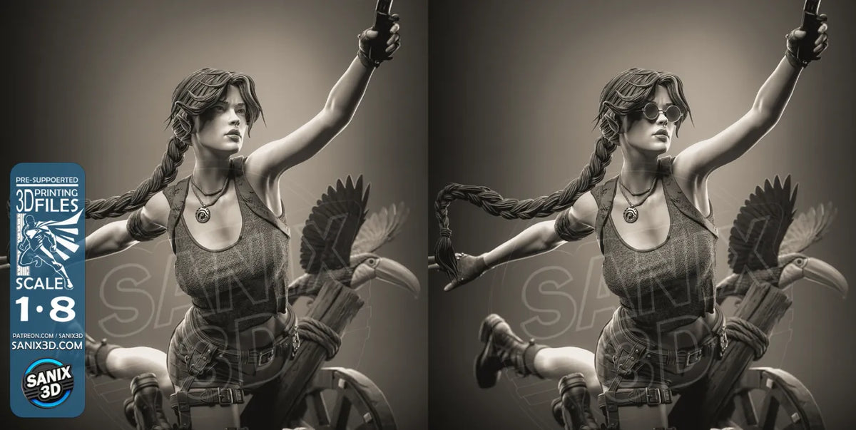 Tomb Raider Legacy of Atlantis Resin Art (Design by Sanix3D)