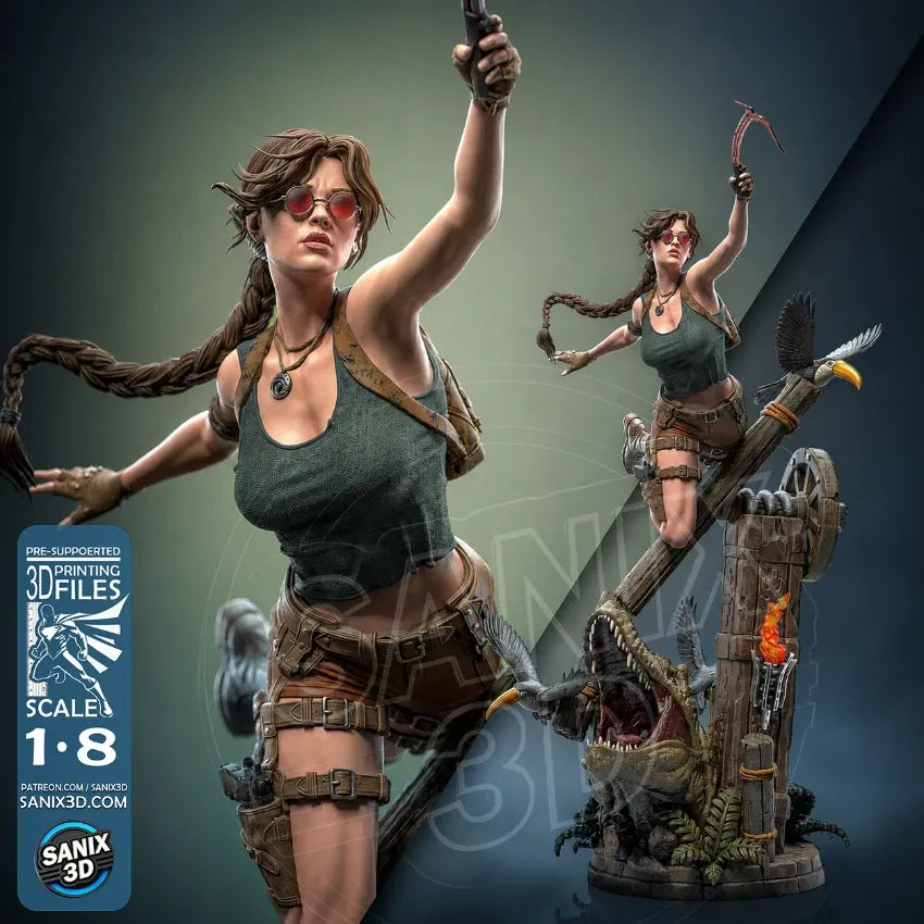 Tomb Raider Legacy of Atlantis Resin Art (Design by Sanix3D)